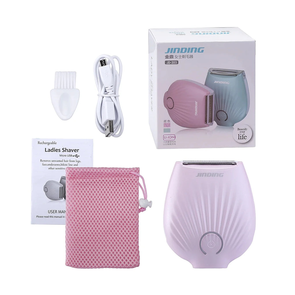 Electric Lady Shaver Waterproof Women Wet-Dry Razor Rechargeable Hair Trimmer