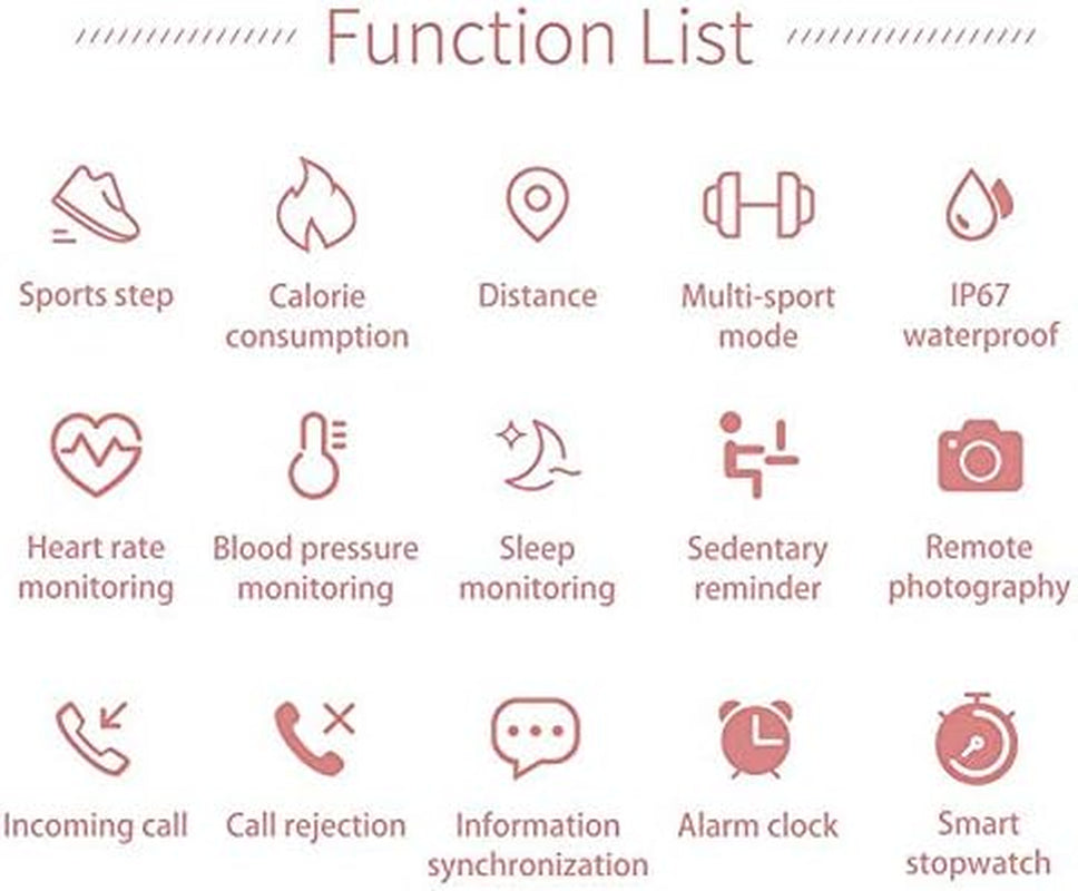 Smart Watch Women, Smart Bracelet New Blood Pressure Heart Rate Monitor for Android Ios Phone Fits for Iphone 12 11 Pro Max Mini XR X XS LG Stylo 6 Samsung Galaxy A51 21 20 S20 S10 S9 (Gold)