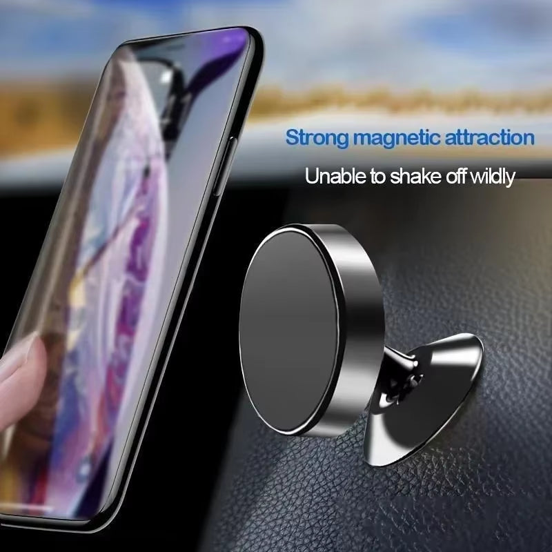 Magnetic Phone Holder for Car, Magnetic Car Mount for Cell Phone, 360° Rotation Universal Car Holder Fits All Smartphones