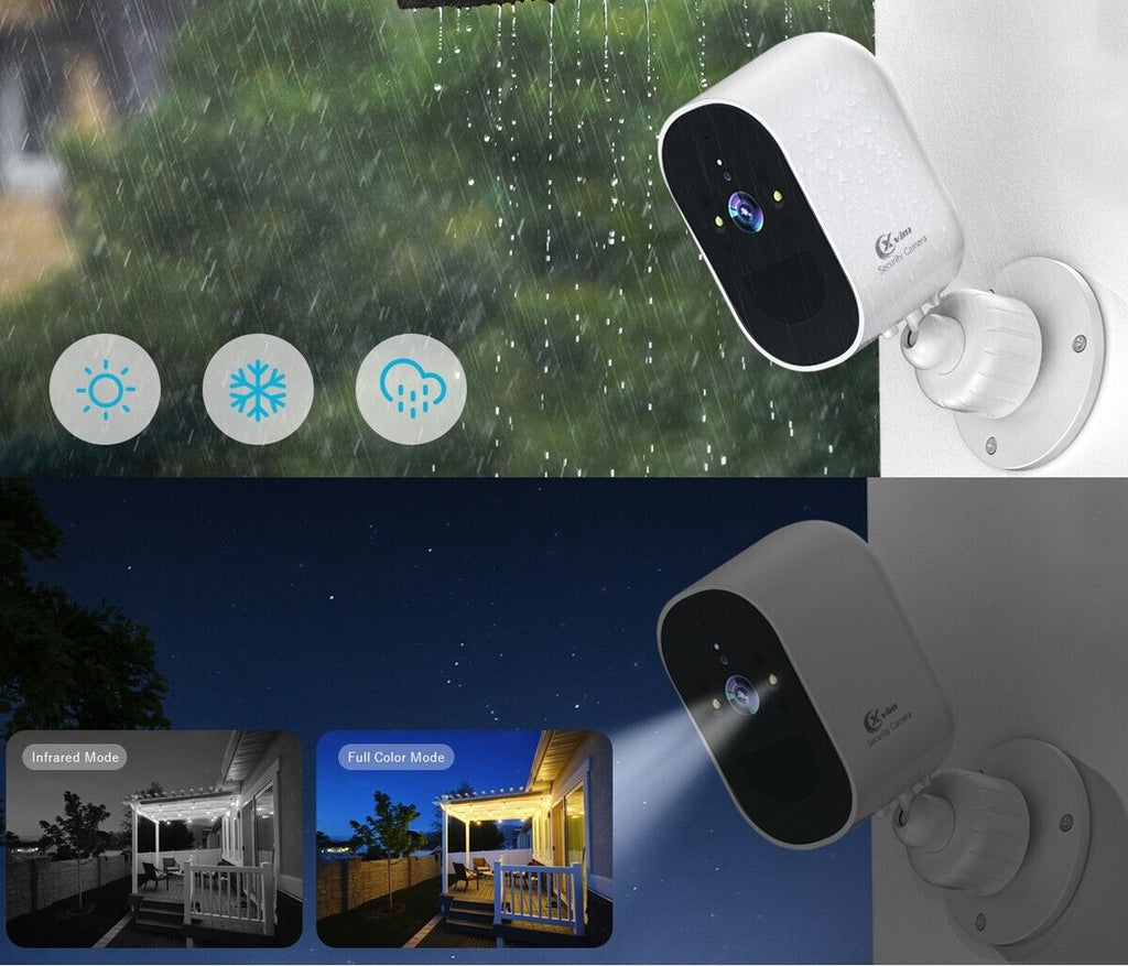 4MP Wireless Solar Security Camera Outdoor Wifi Smart Home Security IP Camera
